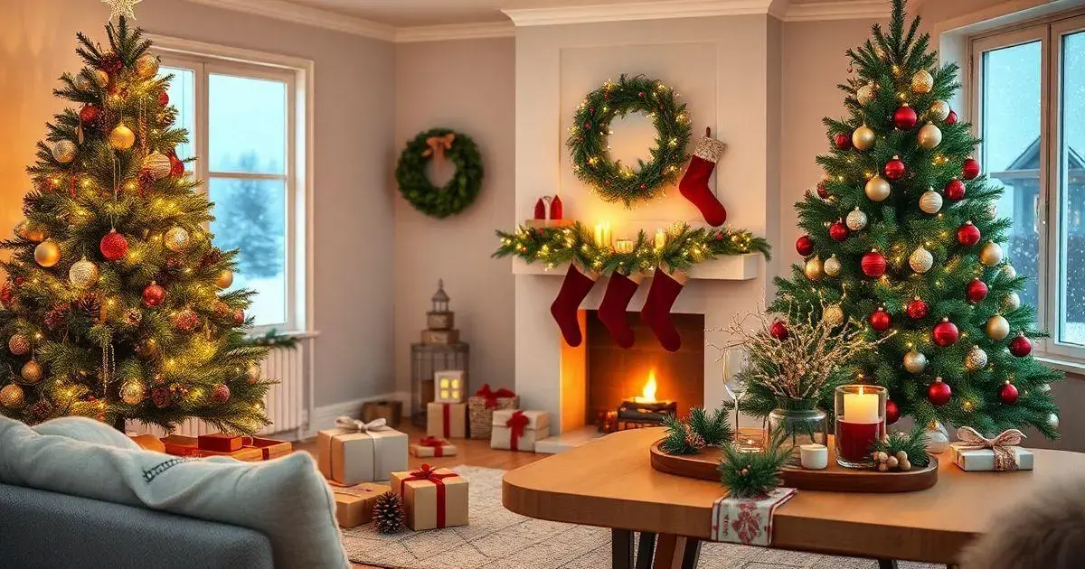 Como montar uma decoração de Natal encantadora com ideias simples e criativas