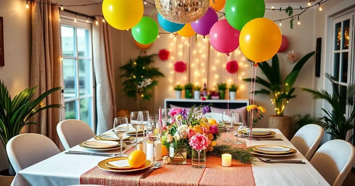 Como planejar a decoração de uma festa em casa que impressione todos os convidados