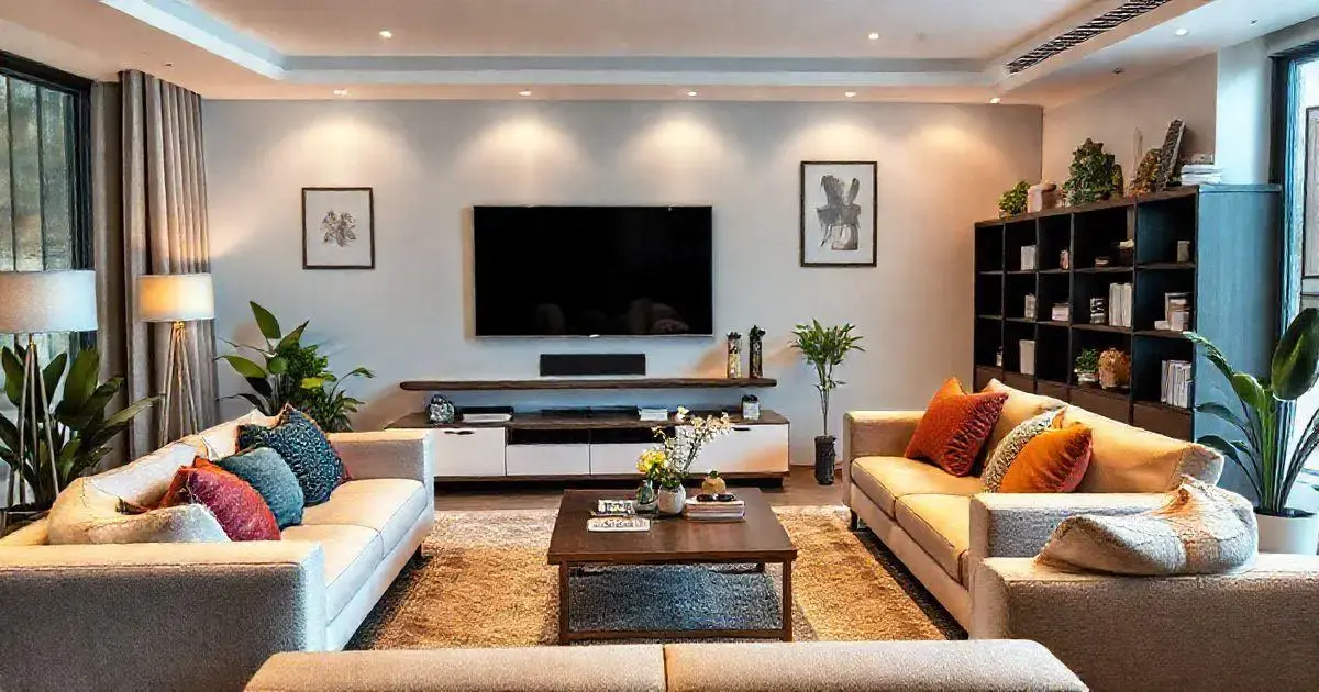 Sala de TV Decorada: Transforme Seu Espaço em um Refúgio