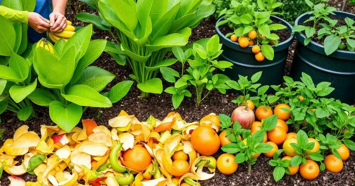 Benefícios das cascas de frutas para as plantas