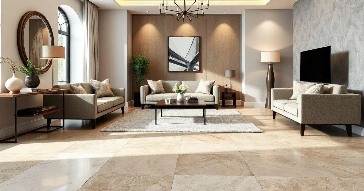 Como combinar o porcelanato com a decoração