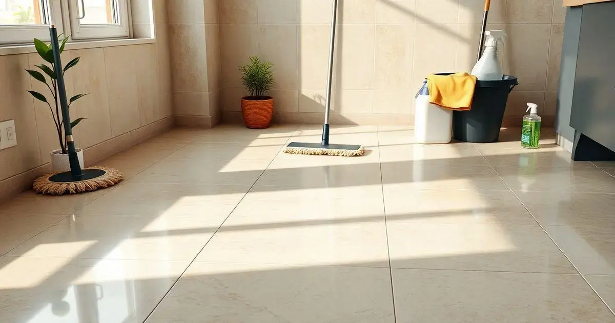 Como limpar corretamente seu piso de porcelanato