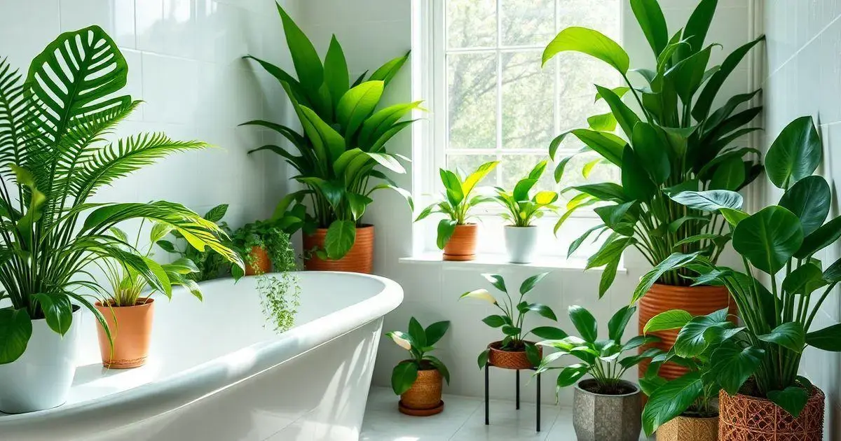 Cuidados essenciais com suas plantas no banheiro