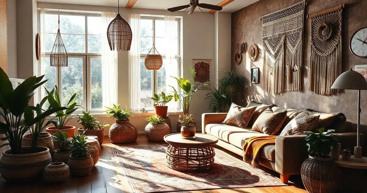 Decoração boho-chic: Como transformar sua casa com esse estilo leve