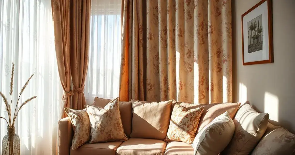 Dicas de Decoração com Cortinas e Almofadas