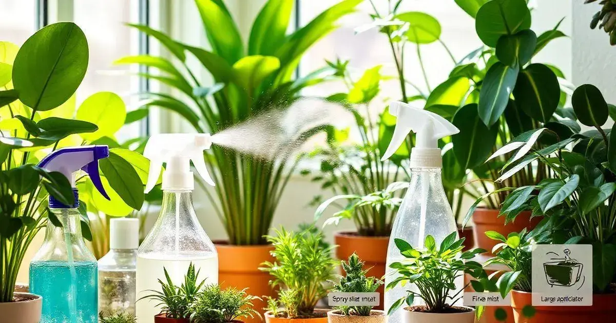 Dicas práticas para borrifar suas plantas