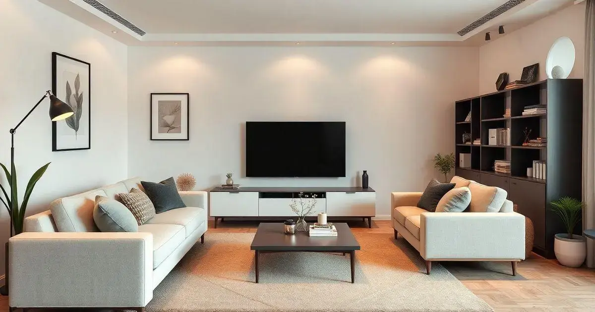 Ideias Incríveis para Sala de TV Decorada Simples e Elegante