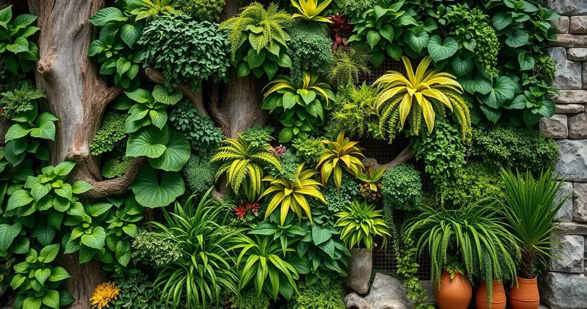 10 Ideias de Revestimentos Naturais para Jardins Verticais