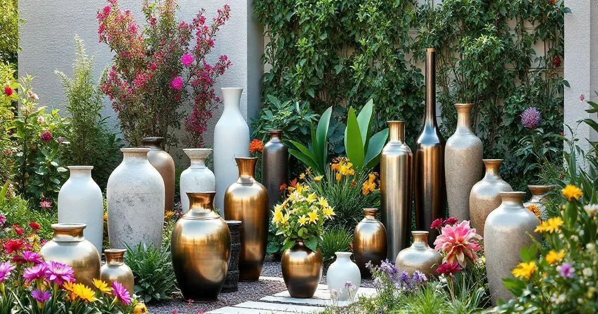 4. Estilos de Vasos para Jardins Modernos