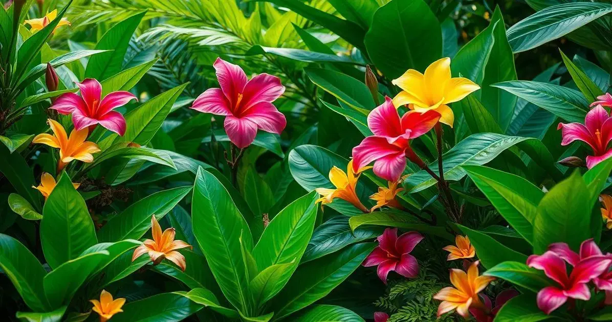 Jardins Tropicais: Como Combinar Folhagens e Flores Exóticas