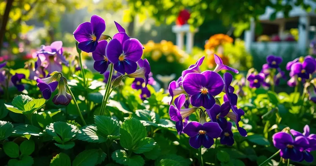 O que são violetas e sua importância no jardim