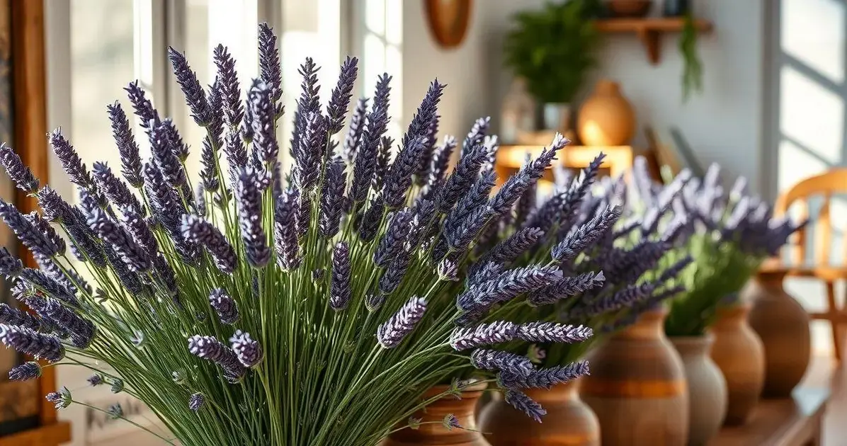 Uso de Lavanda em Arranjos Florais