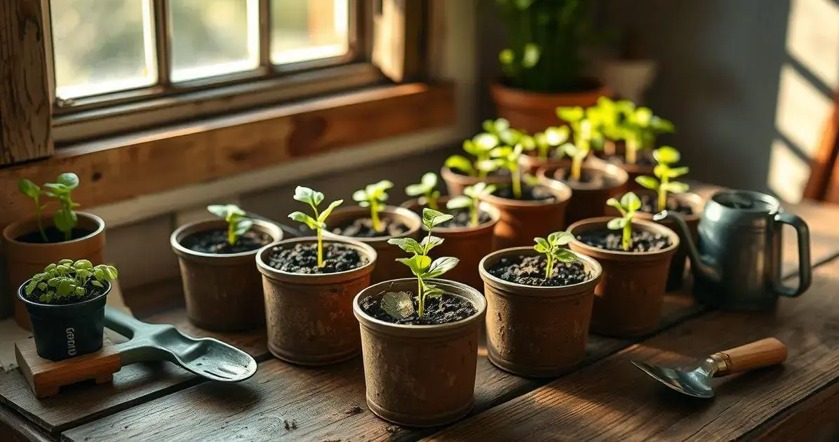 Como Fazer Mudas de Hortaliças em Pequenos Vasos