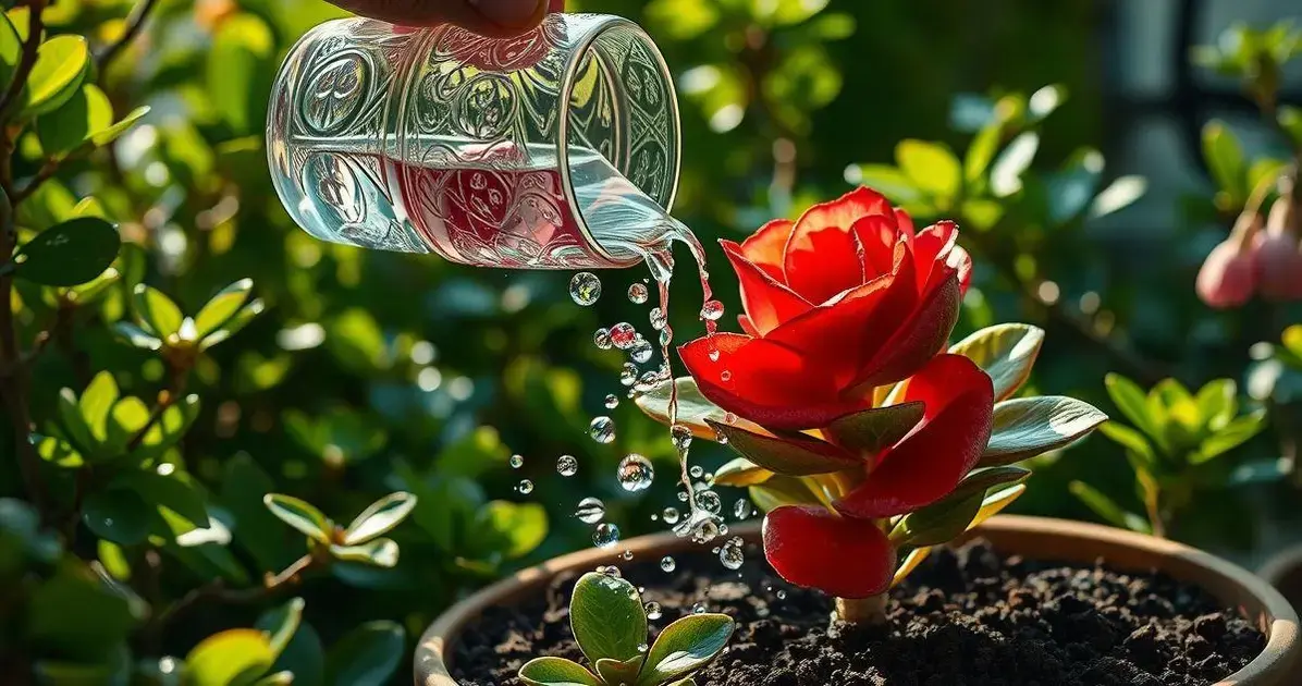 Como regar a Rosa do Deserto corretamente