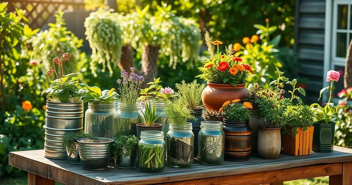 Dicas de Reutilização para Vasos Sustentáveis na Jardinagem