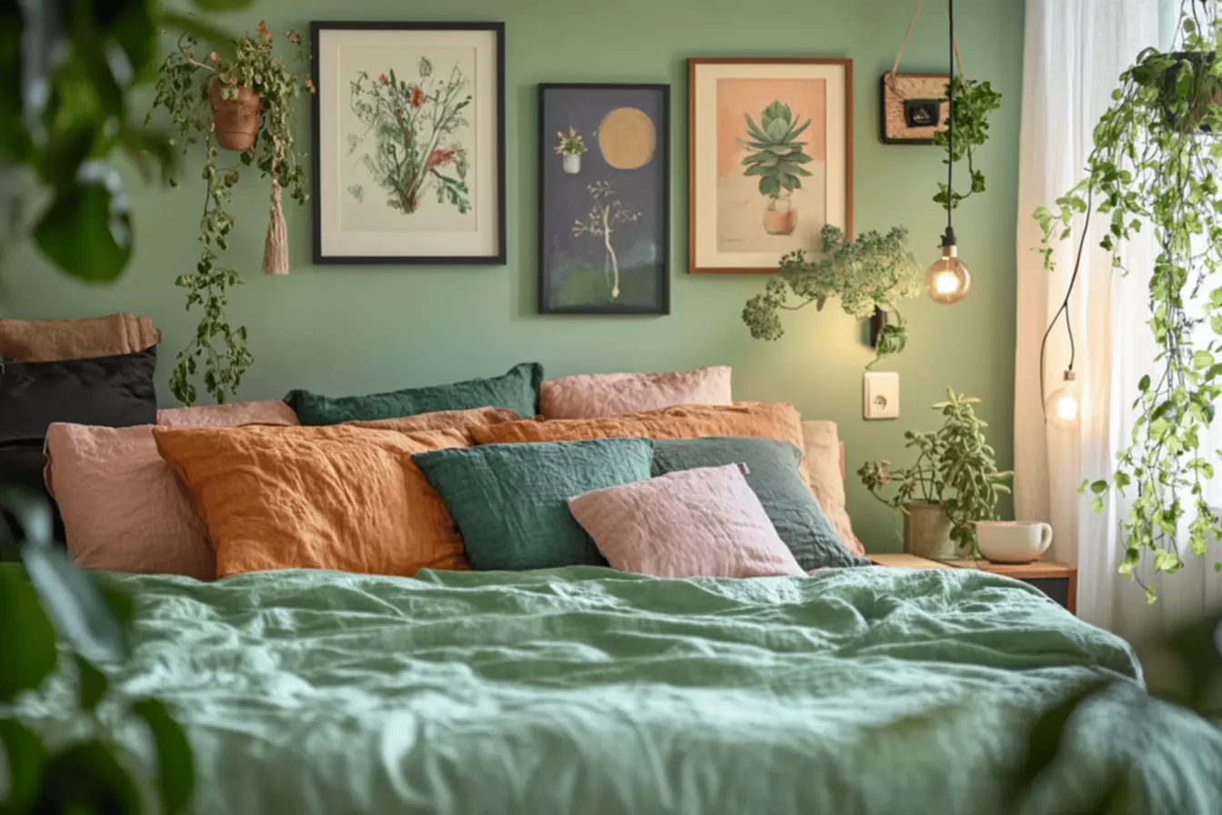 Itens de decoração que deram cara nova para meu quarto com plantas