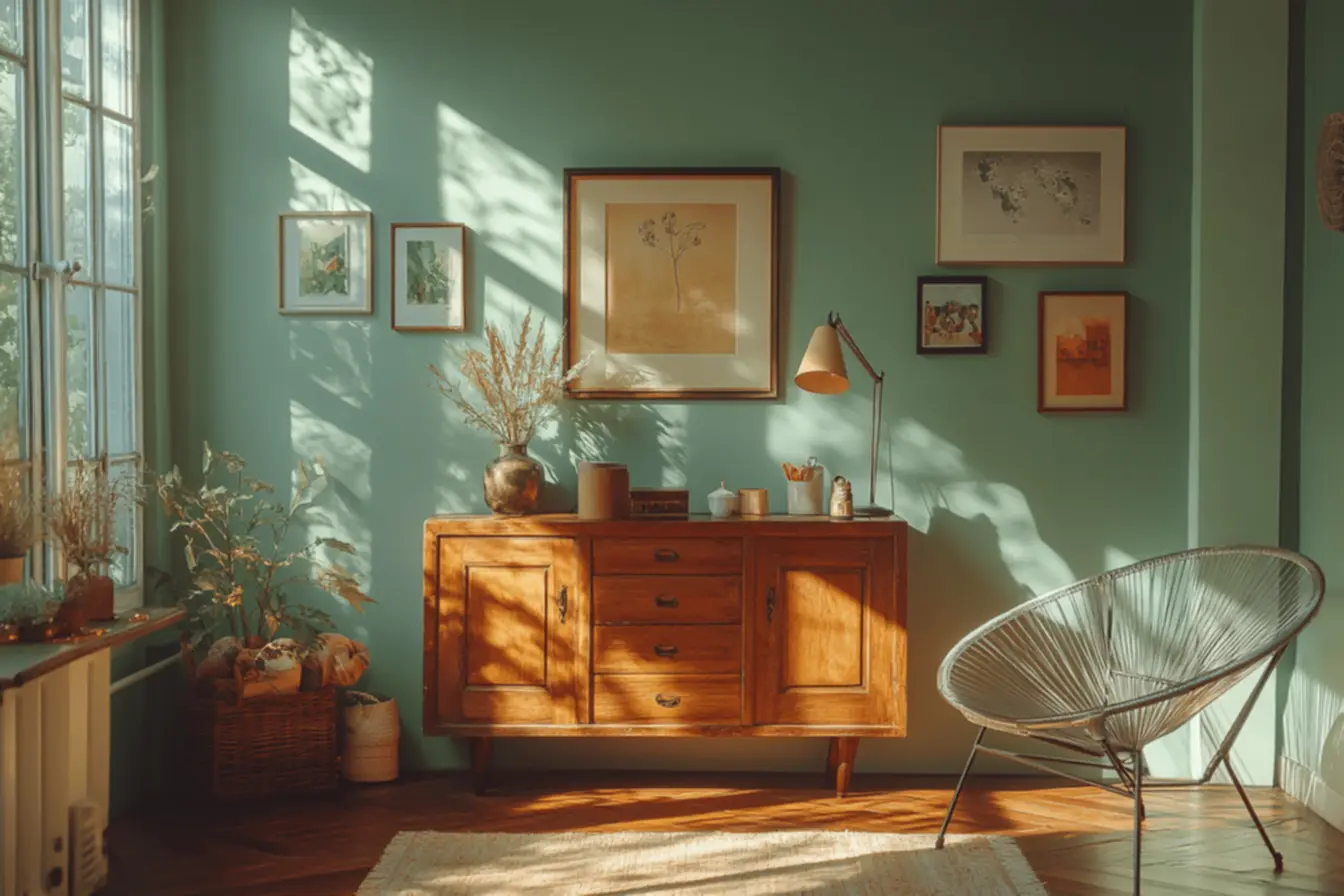 Ambiente com decoração vintage