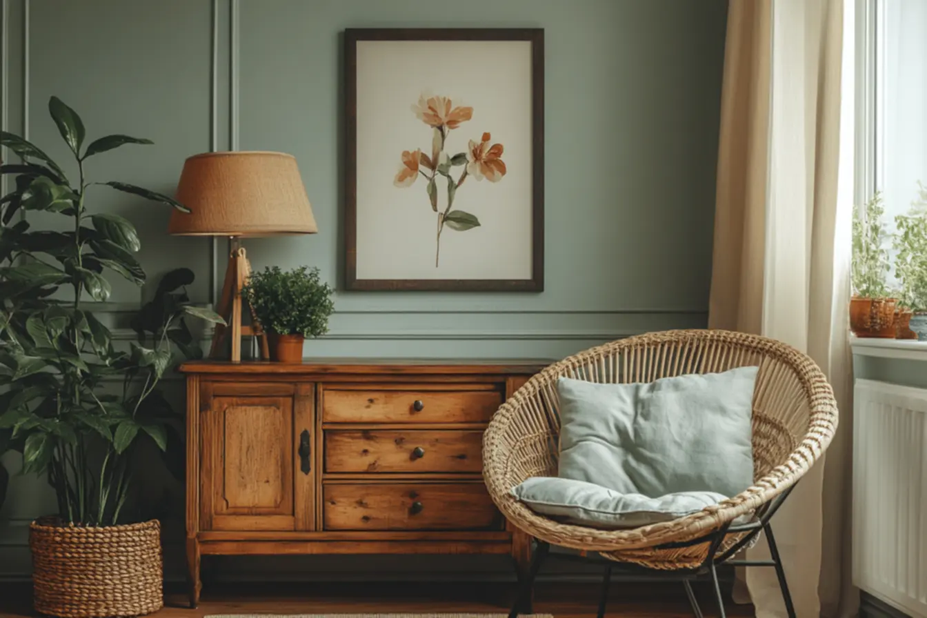 Detalhes vintage na decoração moderna