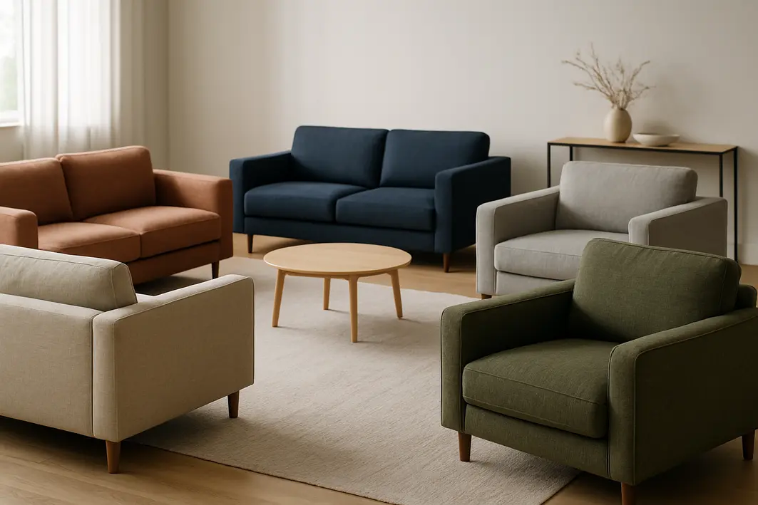 cores de sofa para sala moderna Cores de Sofá para Sala Moderna que Ajudam a Ampliar o Ambiente
