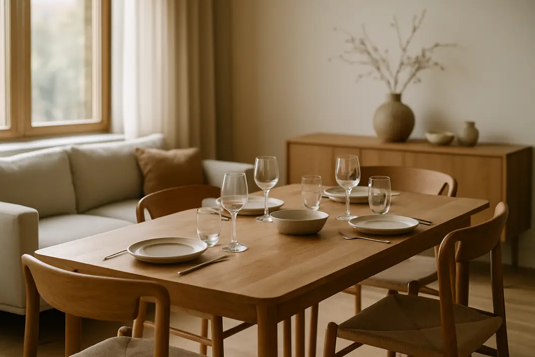 mesa de jantar na sala ideias Mesas de Jantar Integradas Que Transformam Qualquer Sala