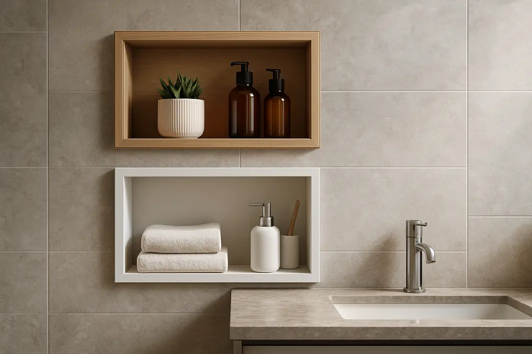 nichos banheiro modelos Nichos no Banheiro: Os Modelos Mais Desejados de 2025