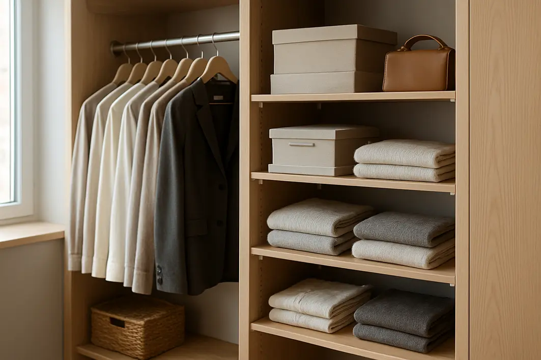 organizadores armario prateleiras Como organizar armários profundos sem perder nada no fundo (definitivo)