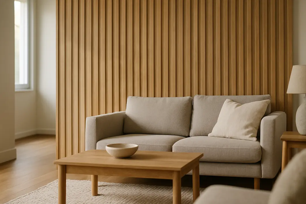 painel ripado na sala Painel Ripado na Sala: Veja Como Esse Detalhe Moderniza o Espaço