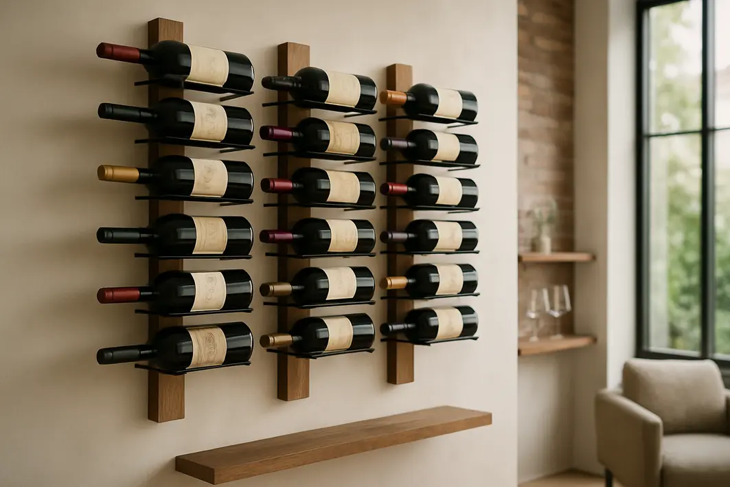 adega casa suportes parede Adega em casa: soluções elegantes para armazenar vinhos com estilo