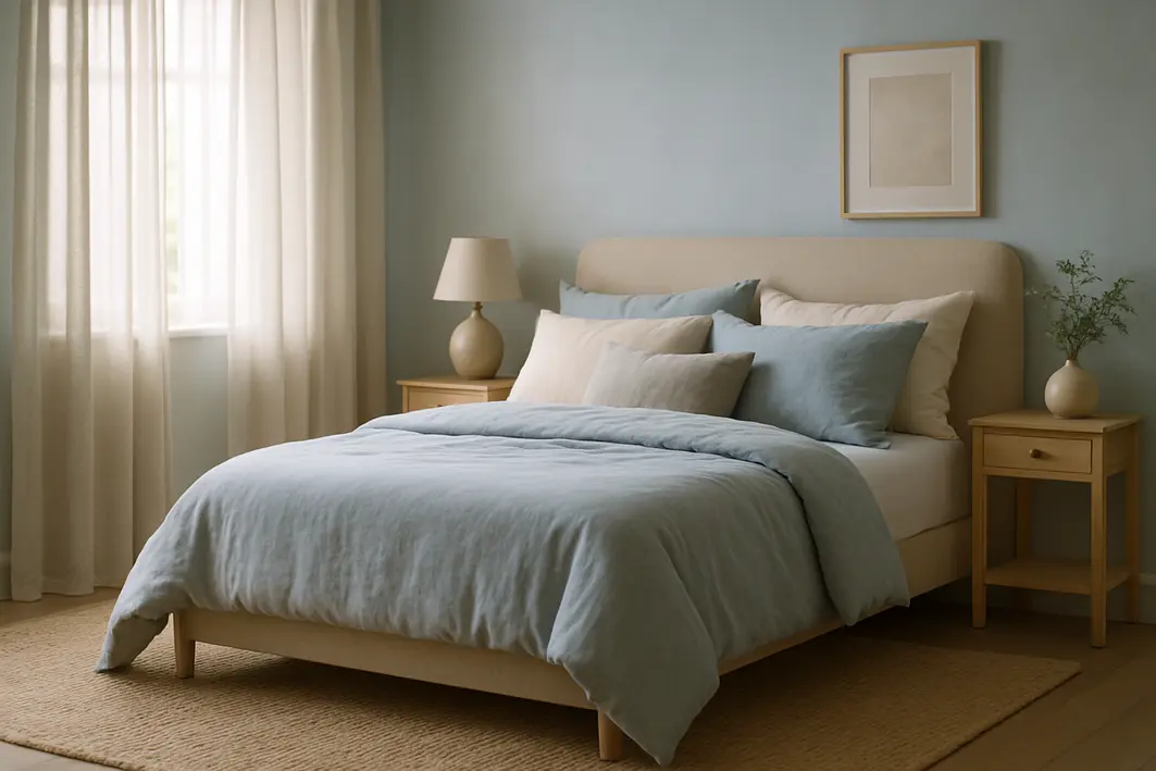 cores relaxantes quarto descanso Cores que acalmam: a paleta ideal para quartos e salas de descanso