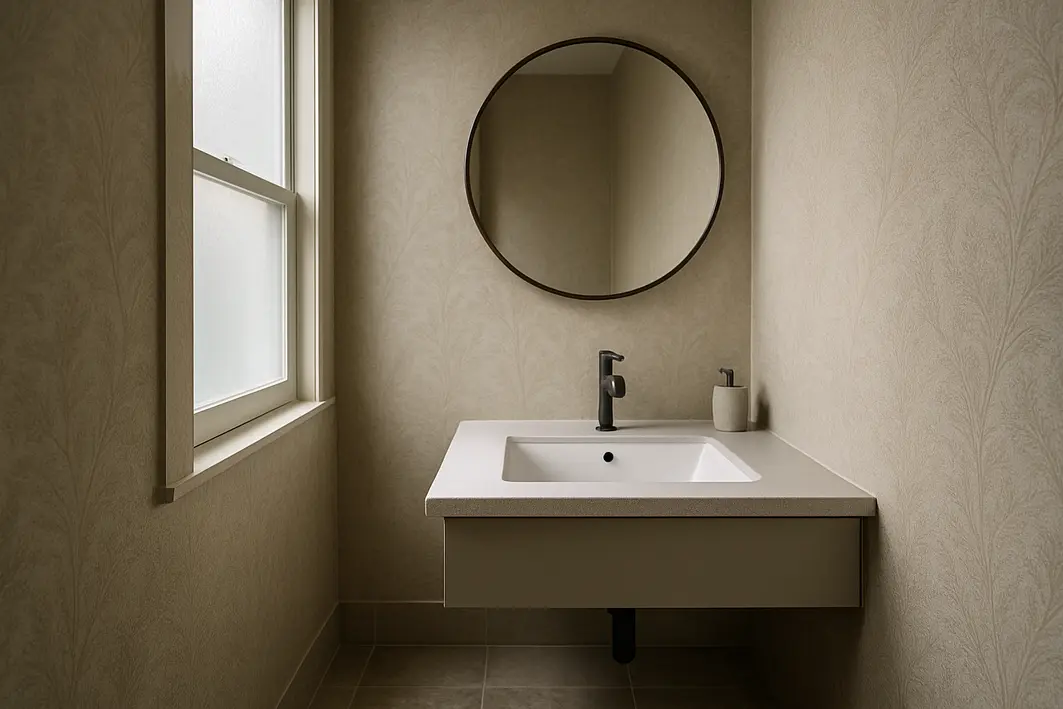 decoracao lavabo papel parede Lavabos de impacto: como ousar em espaços pequenos (ideias lindas)