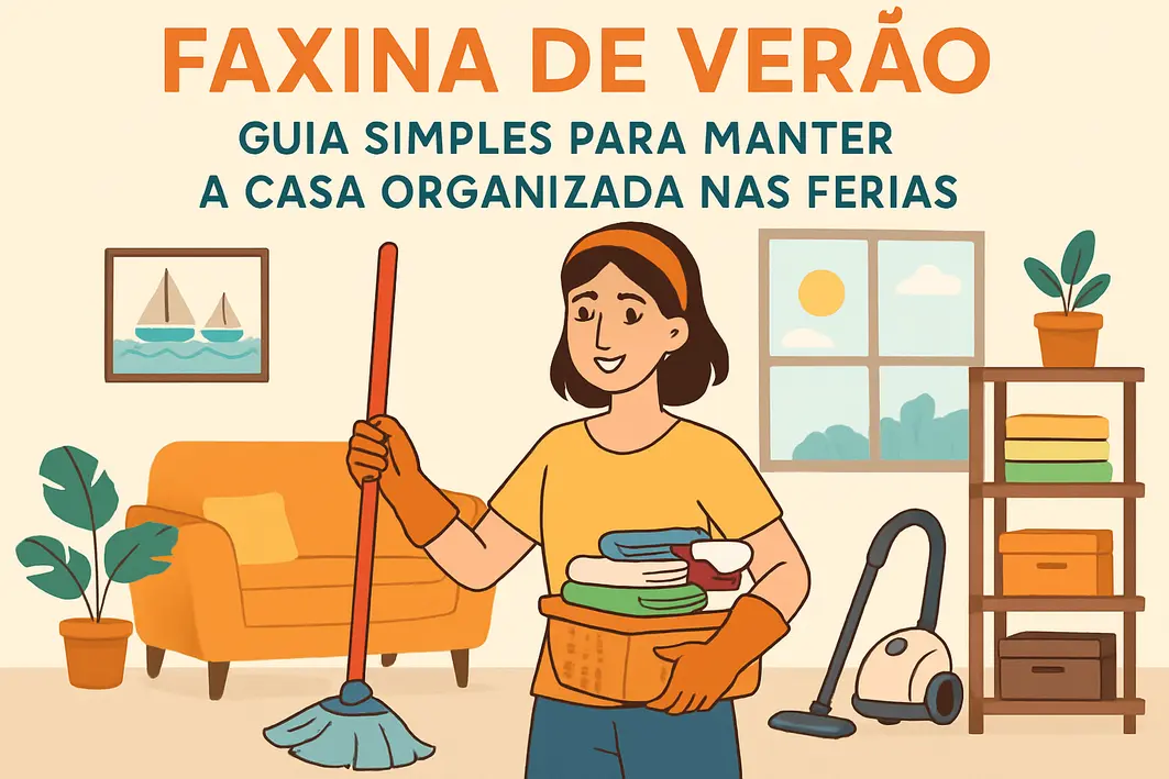 lista tarefas produtos limpeza casa Mãos organizando e conferindo lista manuscrita de tarefas próxima a produtos de limpeza sobre mesa de madeira clara
