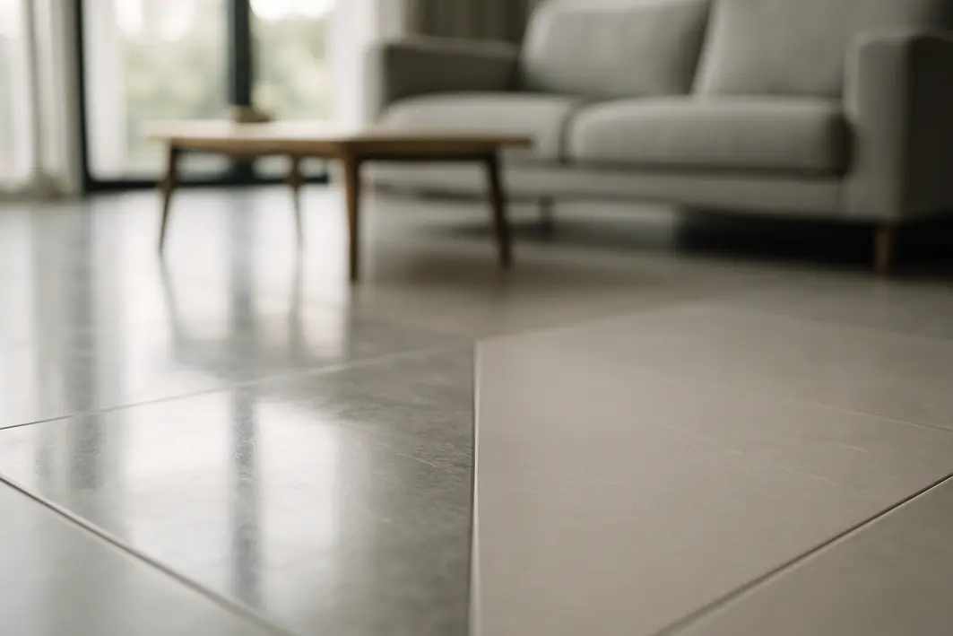 porcelanato polido vs acetinado Porcelanato acetinado ou polido? Prós e contras de cada um