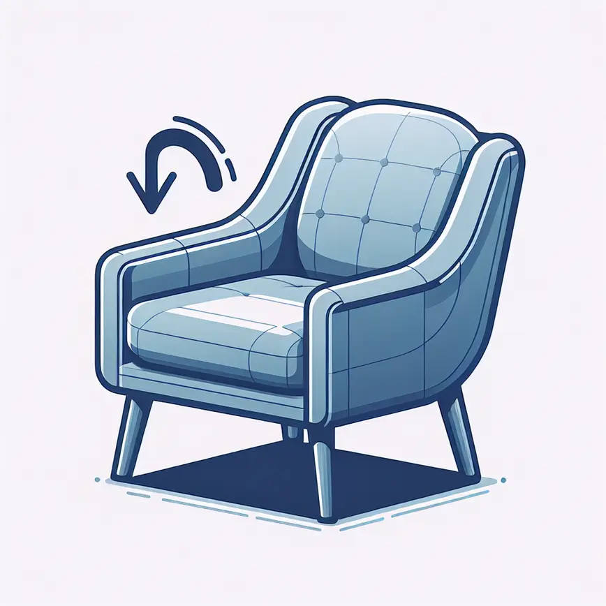 Poltrona slipper vintage em ambiente pequeno decorado