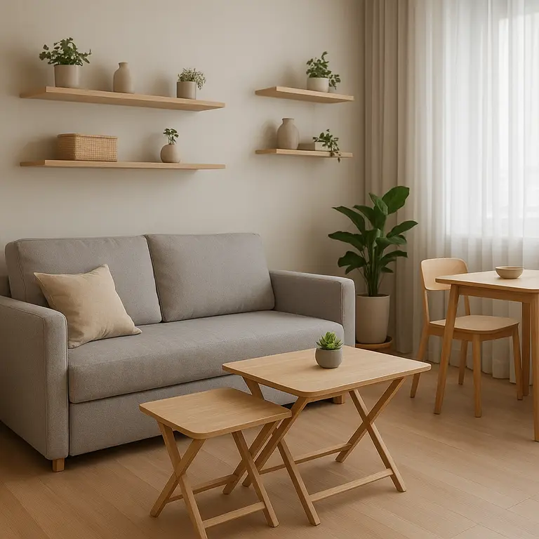 Apartamento pequeno com decoração moderna e funcional