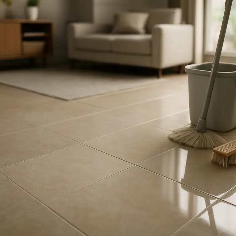 Comparação entre porcelanato fosco e brilhoso para limpeza