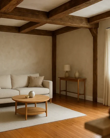 reforma casa antigas ambientes detalhes madeira Ambiente doméstico reformado em casa antiga com madeira restaurada e piso polido